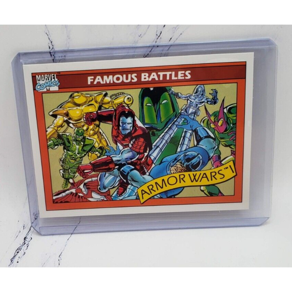 1990 Marvel Universe Series 1 Famous Battles Armor Wars #108